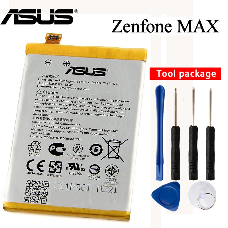 Оригинальный аккумулятор C11P1424 для Asus ZenFone 2 Z008D ZE551ML ZE550ML Z00AD ZenFone2 5 дюйма 3000 мАч |