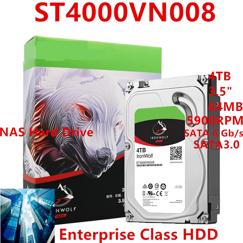Original HDD For Seagate Ironwolf 4TB 3 5 SATA 64MB 5900RPM For Original HDD For Seagate Ironwolf 4TB 3 5 SATA 64MB 5900RPM For
