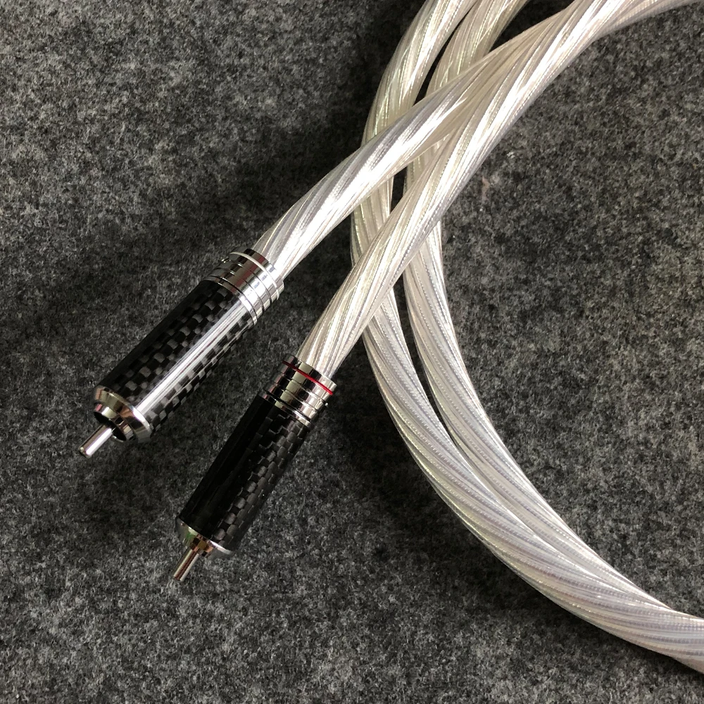

8cores Odin Supreme Reference RCA Interconnect Audio Cable with carbon Rhodium plating rca plug