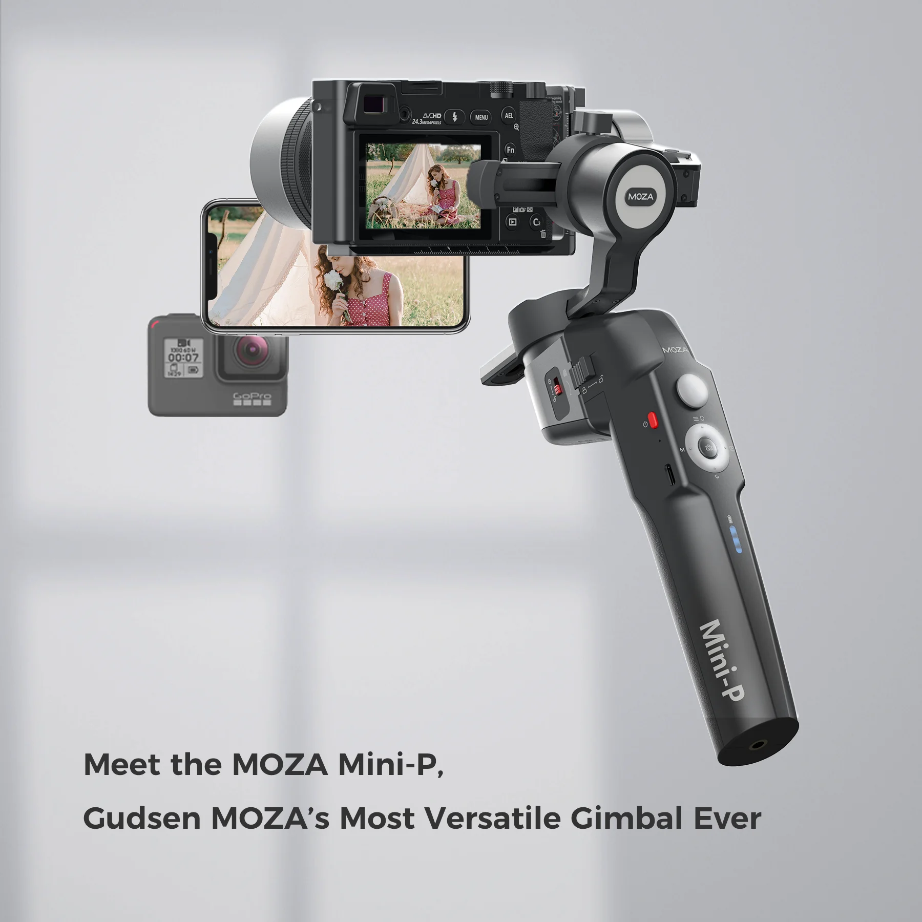 Moza Mini P MAX 3-Axis Gimbal Stabilizer for Smartphones/Action  Cameras/Gopro/Light Mirrorless
