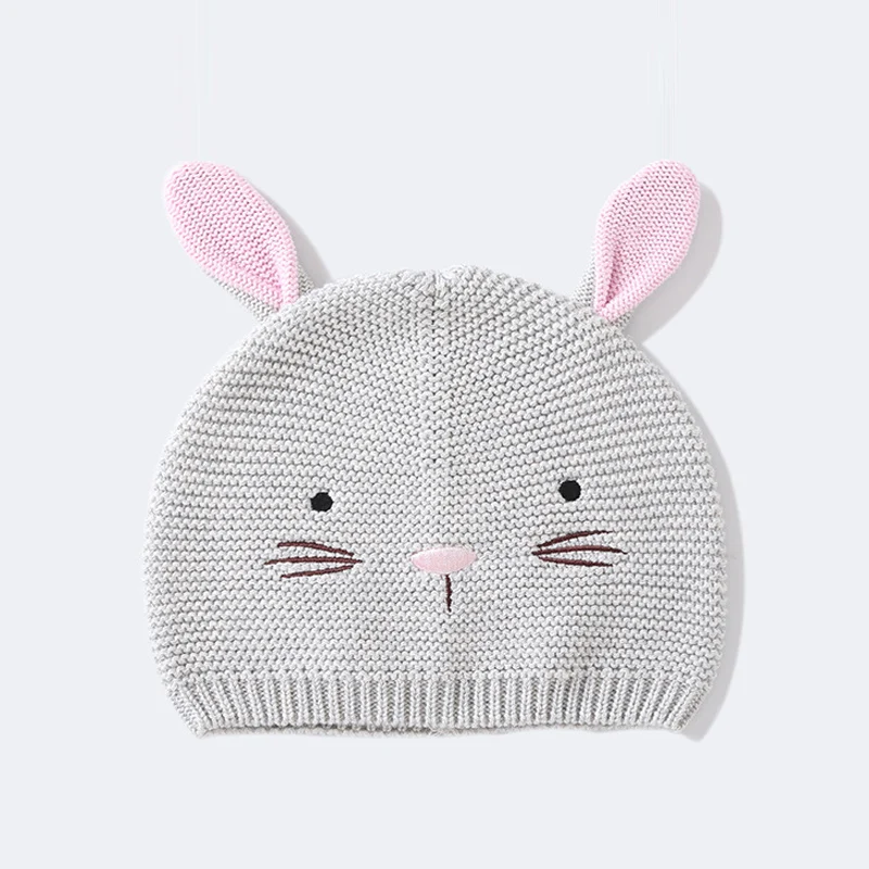 

Kid Beanie Hat Winter Boy Girl Cotton Animal Rabbit Autumn Outdoor Accessory Headwear Baby Products