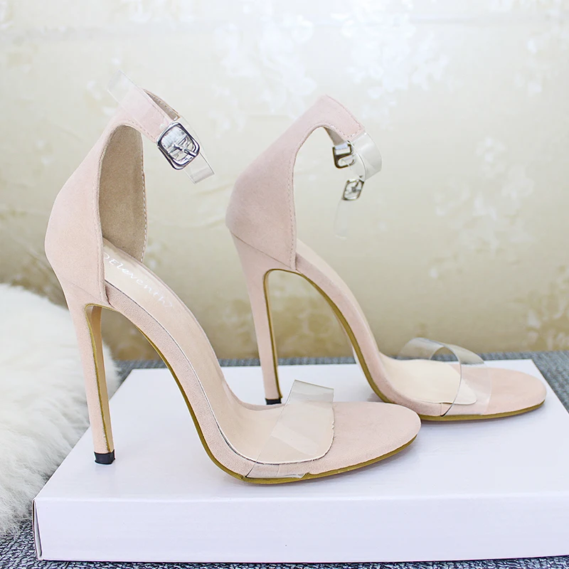 

2020 Transparent High Heels Luxury Women Pumps Sexy Pointed Toe Slip-on Wedding Party Brand Fashion Shoes For Women Size 35-43