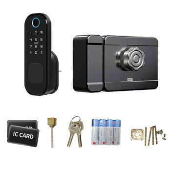 

Smart Locks Bluetooth Fingerprint Door Lock Waterproof Outdoor Gate Lock Wifi Passcode Card Keyless Electronic Lock