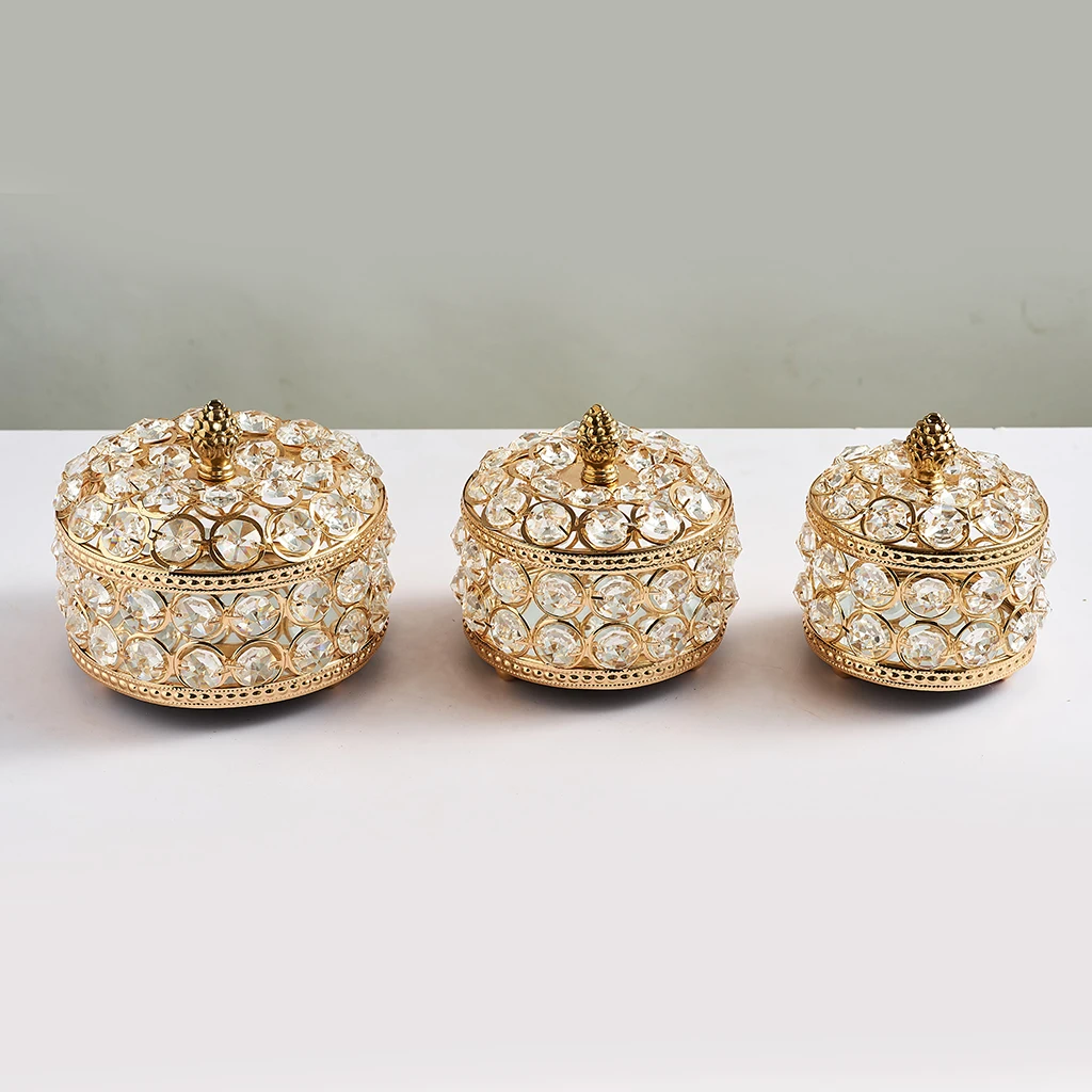 Jewelry Box Travel Comestic Jewelry Casket Crystal Storage Box Ring Lady Case Portable Jewelry Organizer Necklaces