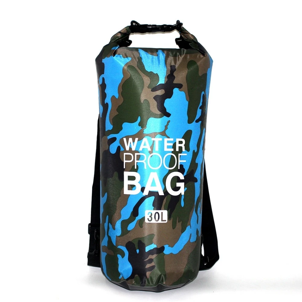 Outdoor Floating Waterproof Dry Bag 30L Roll Top Sacks Storage Bag Swimming Rafting Kayaking Sailing Canoing River Trekking Bag (5)