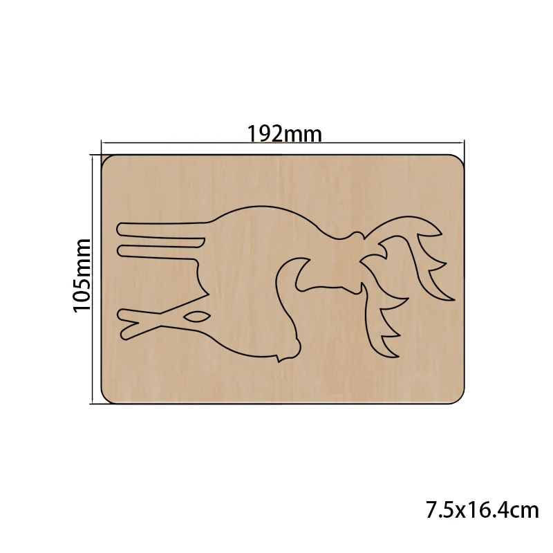 

2021 New Sika elk cutter Cutting Die Mold Diy Scrapbook Decoration Wooden Knife Mould Suitable For Fustelle