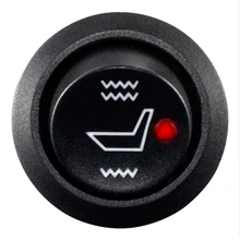 4 шт 2 мест подогреваемый подогрев сидений комплект 12V круглого сечения из углеродного волокна Высокий/Низкий Переключатель