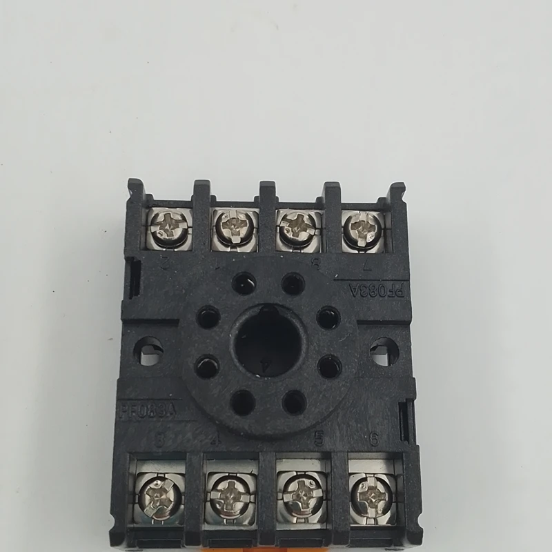 Монтажное реле на DIN рейку PF083A PYF08A разъем с 8 контактами|relay socket base|pin relaysdin rail mounted