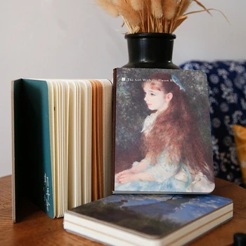 

1PC Retro World Famous Painting Notebook Van Gogh Monet Creative Planner Inner Pages Paper Handbook Diary School Supplies