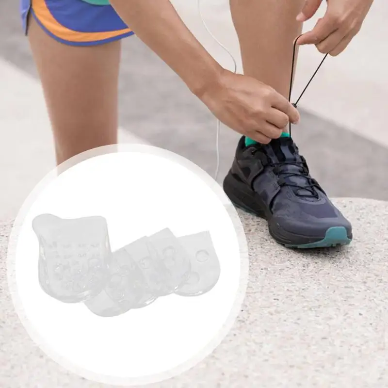 1 пара, 5 слойные силиконовые гелевые стельки для увеличения роста, противоскользящие стельки для обуви, подушки для снятия нижнего давления