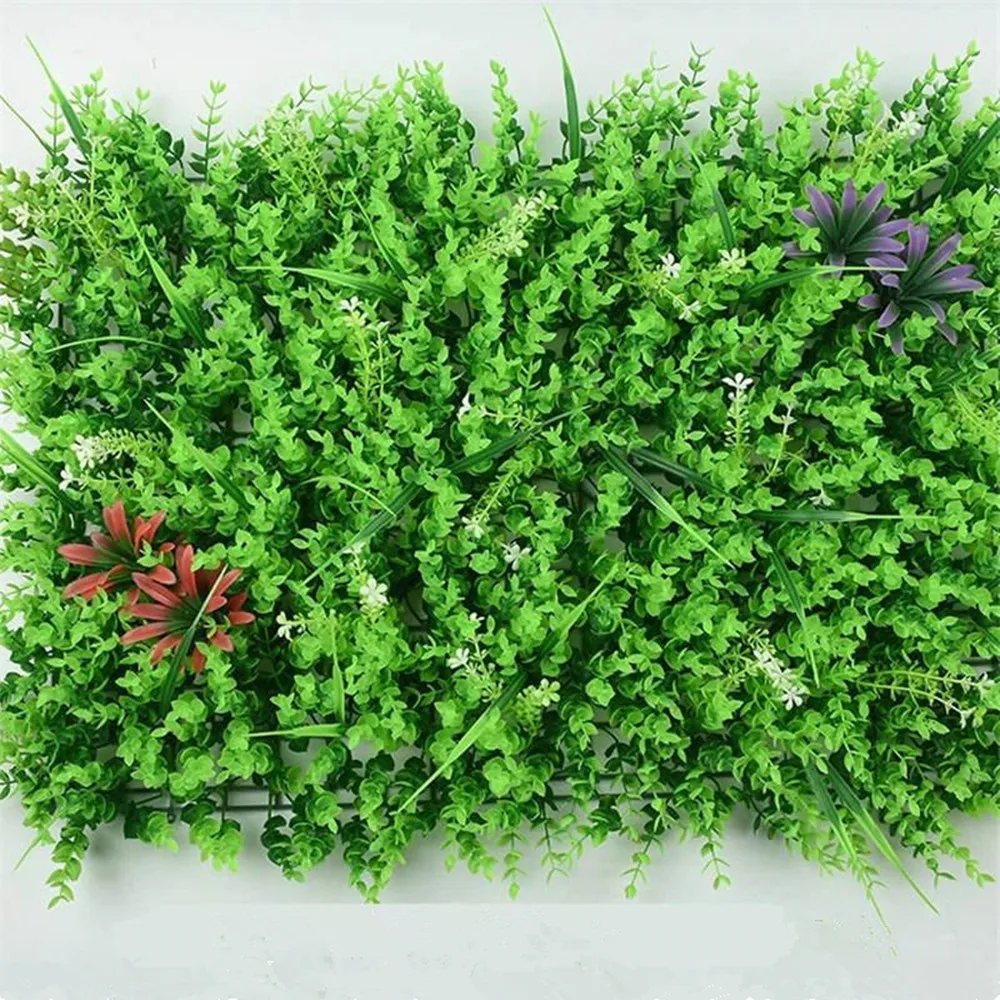 DIY искусственная пластмассовая трава листья цветы Флорес искусственные листья растения для домашнего магазина сад представить стены украшения