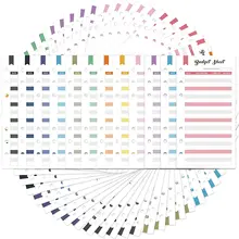 Feuilles de calcul colorées, 12 pièces/lot, organiseur de billets, économie d'argent pour le Budget et la gestion des billets