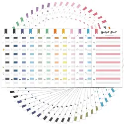 Feuilles de calcul colorées, 12 pièces/lot, organiseur de billets, économie d'argent pour le Budget et la gestion des billets 