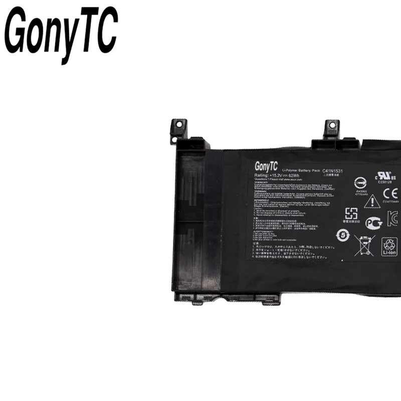 GONYTC C41N1531 подлинный оригинальный аккумулятор для ноутбука Asus ROG Strix GL502VT GL502VS 1A GL502VY