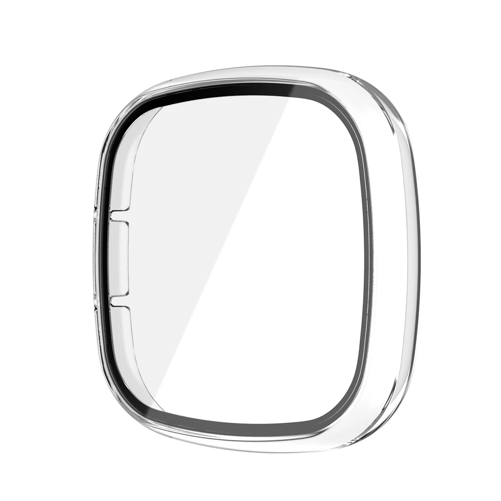 Matte Protective Case for Fitbit versa 3/Sense Cover Screen Protector Full Protective Shell for Versa 3/Sense Accessorie