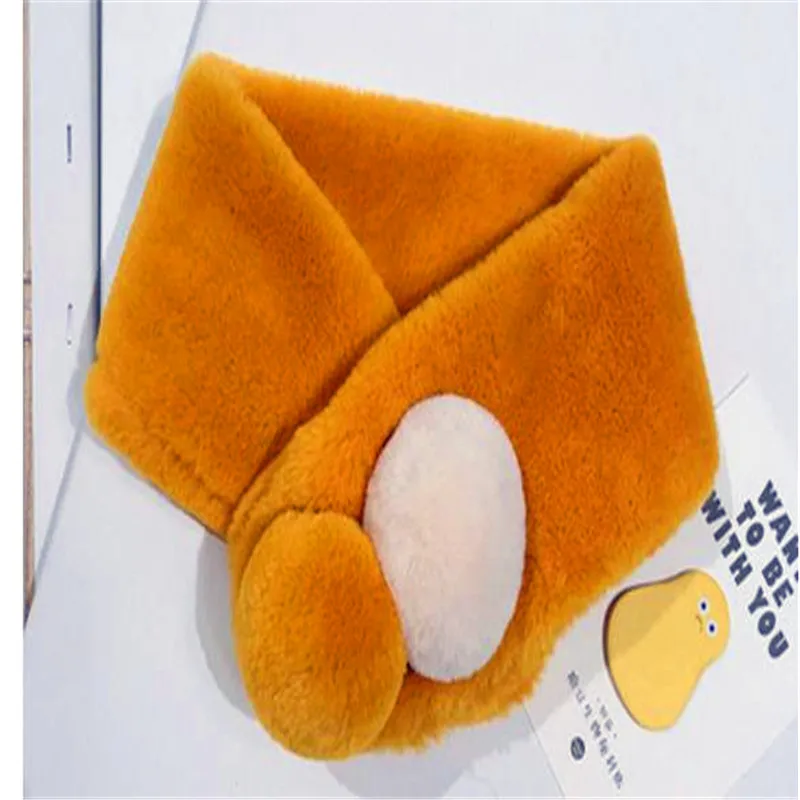 H286-ginger Qiu dong/сезон; Детский Теплый шарф из кроличьей шерсти; утепленный меховой воротник для мальчиков; серия han; Центр вокруг H286 - Цвет: H286-ginger