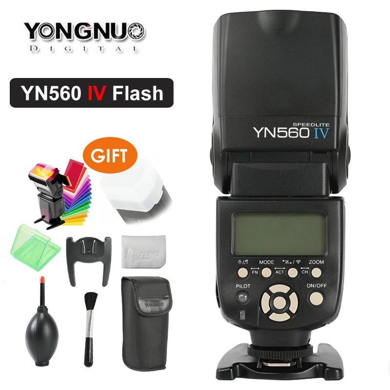 YONGNUO YN560 IV yn560iv 2,4 ГГц Беспроводной Flash синхронизаторы для фотовспышек Integrated для Canon Nikon Panasonic Pentax Камера DSLR