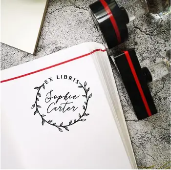 

Custom Ex Libris Stamp Gift Customized name ink Stamp self inking Exlibris Stamp for books,Custom Book Stamp
