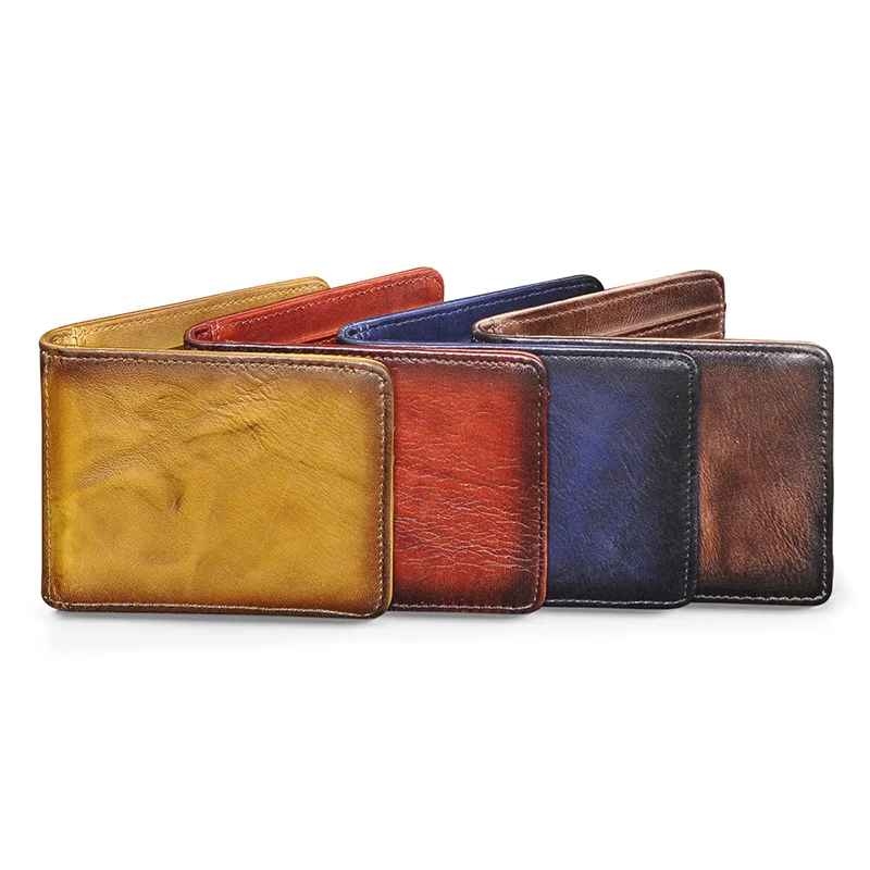 Men Male Grain Soft Leather Design Fashion Slim Wallet Front Pocket Money Clip Mini Bill Purse For Men 1pc synthetic leather wallet