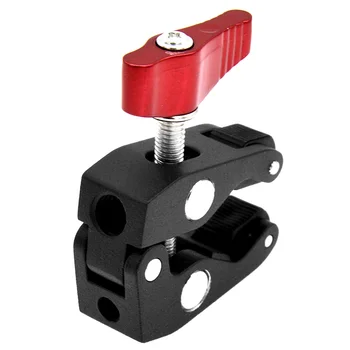 

Mini Multi-function Ball Head Clamp Magic Arm Clamp with 1/4"-20 Thread Camera Accessory for GPS Phone Monitor Video Light​