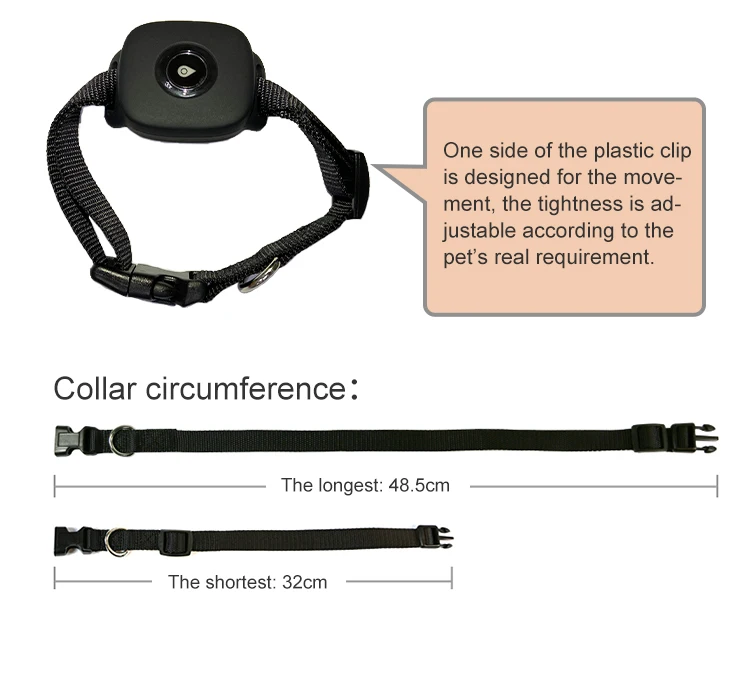 4G GPS Pet Tracker, Dog Location Tracker Waterproof Pets Tracking Smart Collar Device 4G LTE Coverage Worldwide