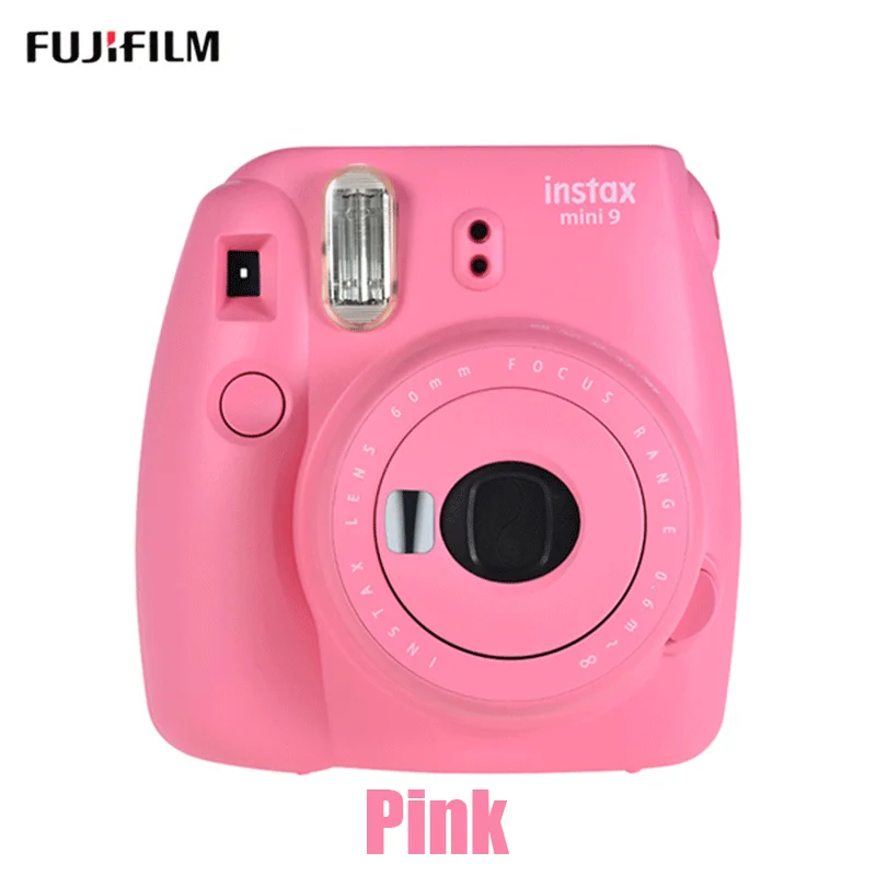 Pink Fujifilm Instax polaroi Mini 9 мгновенная камера instantanea фотокамера романтический подарок видеокамера fotografica цифровая - Color: Pink