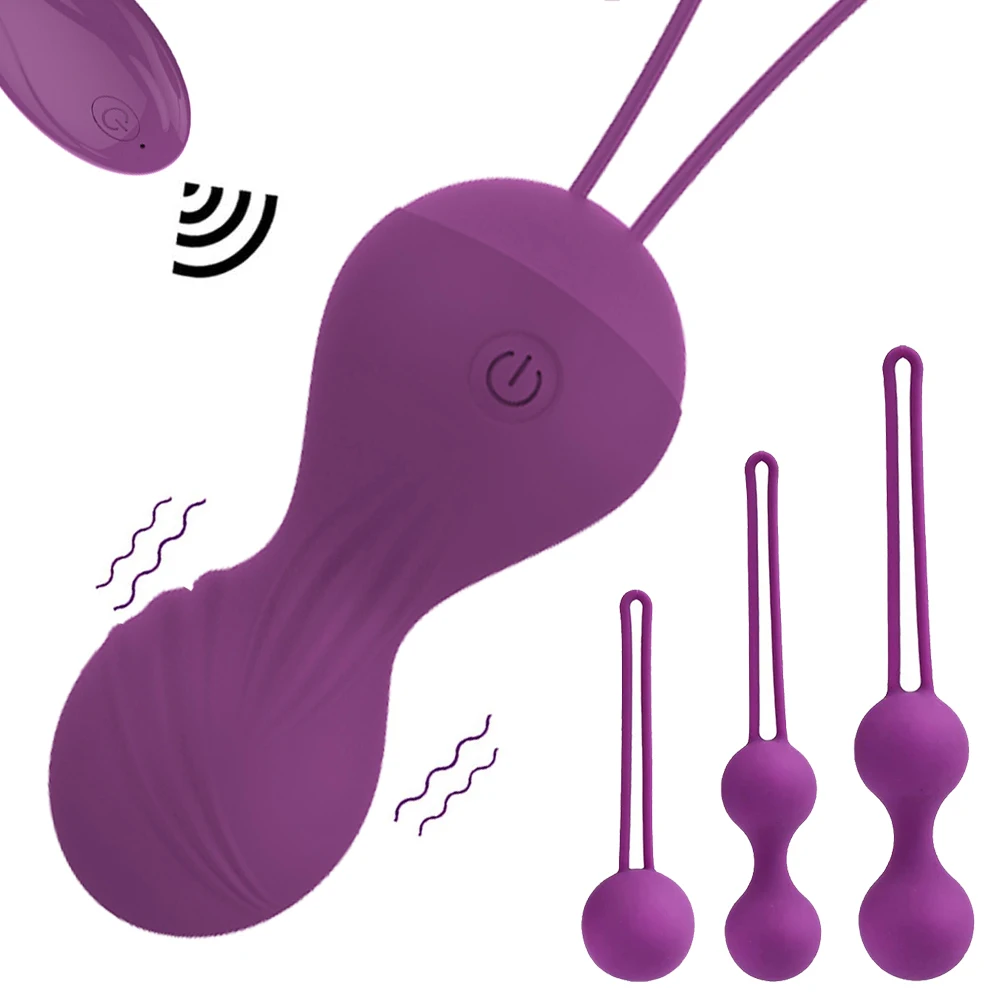 Kegel Balls Vibrator Set With Wireless Remote Control Egg_voghion.com