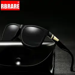 RBRARE сплав квадратный поляризационные Тактические Солнцезащитные очки для женщин для мужчин винтажное зеркало Защита от солнца очки