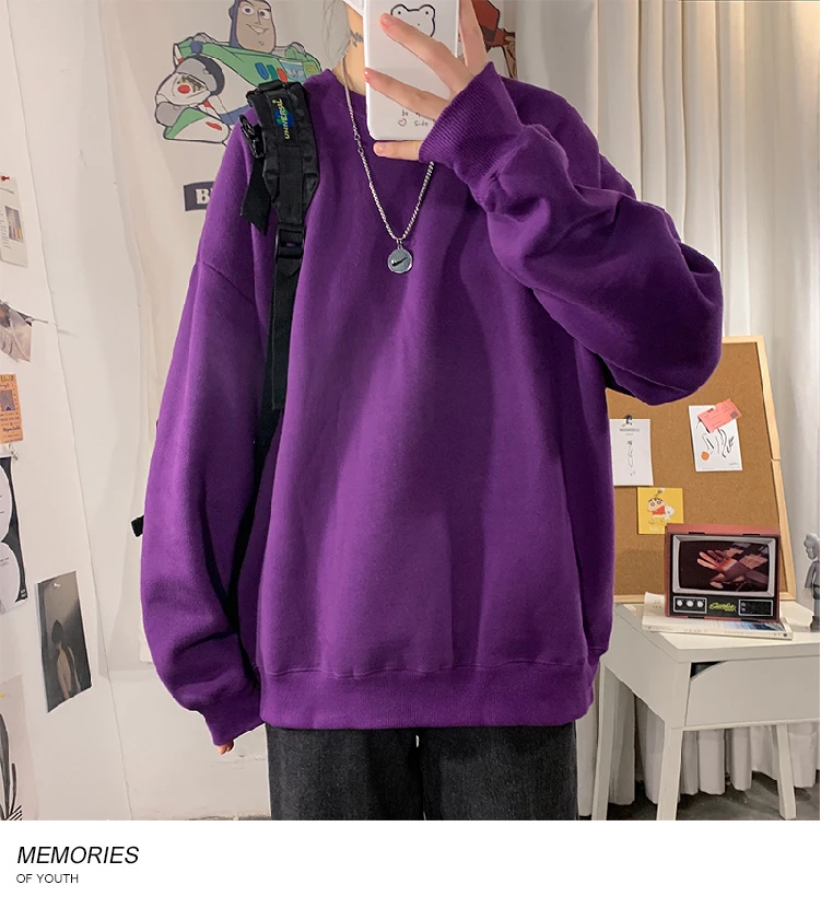 LEGIBLE 2021 Autumn Woman's Hoodies Oversize Female Loose Cotton Solid Thicken Warm Women Sweatshirts Lady Fashion