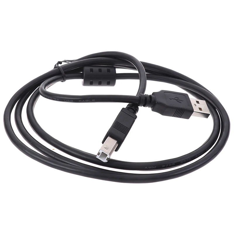 Right-Angle USB 2.0 A to B Printer/Scanner Cable (0.3m-1.5m)