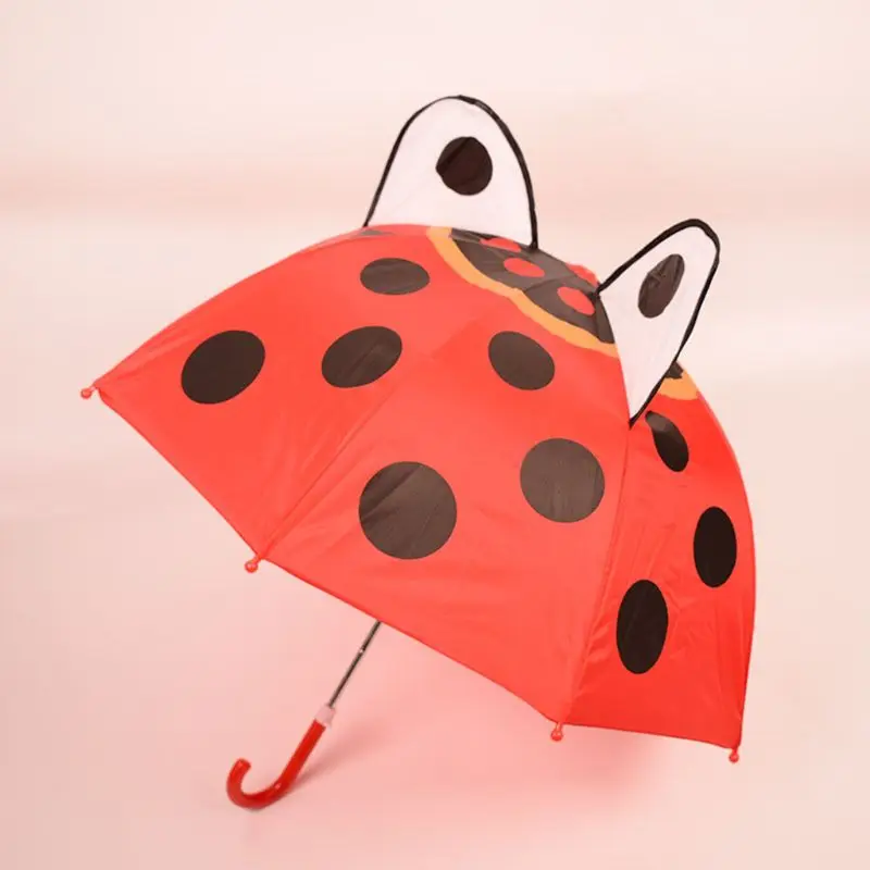 

Children Umbrella with Animal Ears Boys Girls Cartoon Long Handle Light Umbrella