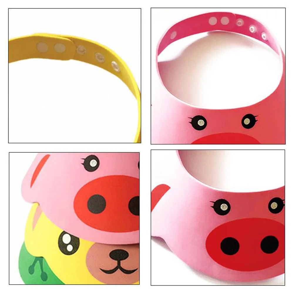 Lovely Adjustable Baby Hat Toddler Kids Shampoo Bathing Shower Cap Wash Hair Visor Caps For Baby Care