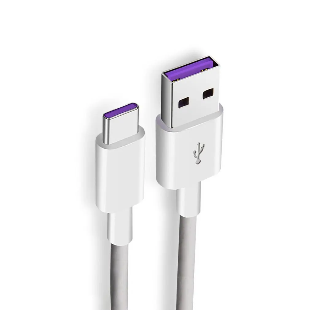 5A usb type-C кабель USB 3,1 быстрое зарядное устройство type-C Серебряный суперзарядный кабель для huawei P10 P20 Pro mate 10 USB C шнур