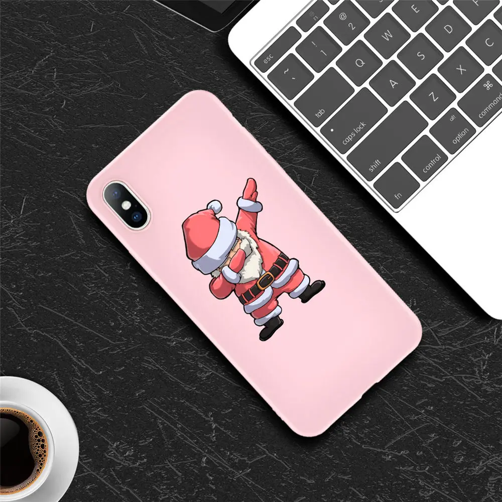 KJOEW чехол для телефона с рождественским рисунком для iPhone 11 Pro Max 7 8 6 6s Plus X XR XS Max 5 5S SE Санта Клаус Лось письмо силиконовый чехол