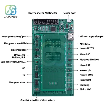 

CD-928 Smart Battery Quick Charging Activation Board Test Fixture for iPhone X XS MAX XR 4 5 6 6s 7 8 for Android Phone