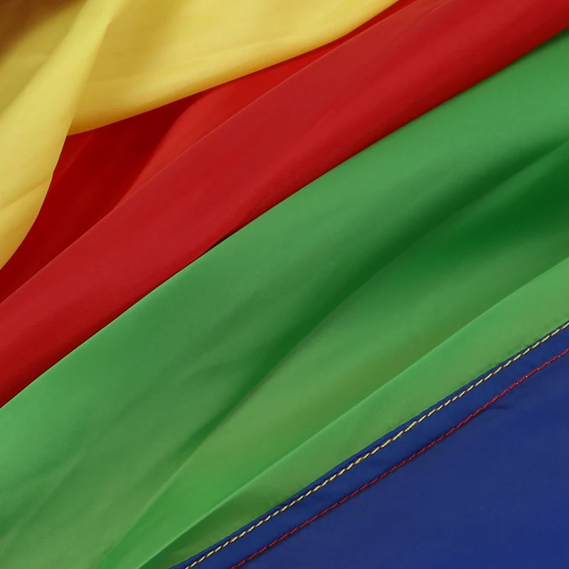 Most effective 3.6M Durable Children Play Colorful Rainbow Parachute Outdoor Team Game Parachute Kindergarten Kids