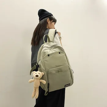 

New men and women backpack ins College schoolbag female Korean junior and high school student schoolbag Japanese casual backpack