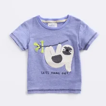 Из вельвета, для мальчика, натуральный хлопок с коротким Футболка с рукавами Фирменная Новинка Стиль короткий рукав детская одежда