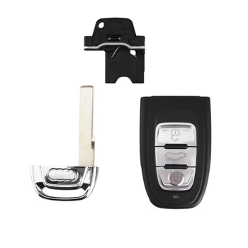 Cover chiate/telecomando per Audi A4l A3 A4 A5 A6 A8 Quattro Q5 Q7 A6 A8 HU66 Lama inserire la Chiave 3 Bottoni - KEYYOU Car Key Caso Della Copertura Per Audi A4l A3 A4 A5 A6 A8 Quattro
