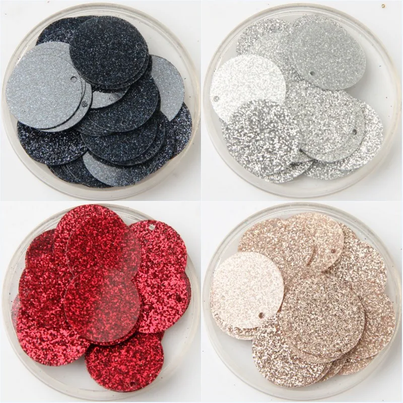 Glitter20mmSequinLargeFlatRoundSequinsLooseSequinsPaillette