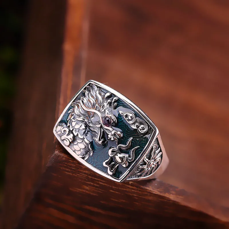2019 Топ Мода Anel Feminino дизайн персонажа S925 чистое ювелирное изделие Национальный