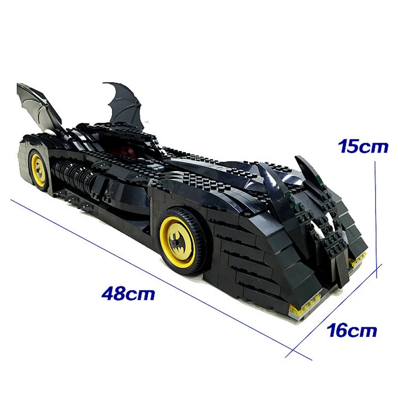 1045 шт., 7116 супергерой, Бэтмен, великий Бэтмобиль, модель, строительные блоки, игрушки для детей, DIY, кирпичи, Bringuedos
