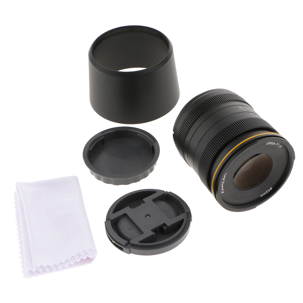 

Prettyia 28mm F/1.4 APS-C Large Aperture Manual Focus Lens for Sony E-Mount