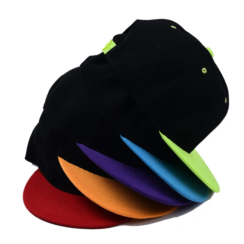 WZCX Flat Edge Stitching Color Adjustable Sun Protection Baseball Cap Hip Hop Shading Spring Summer Men Dad Hat Unisex Snapback 3