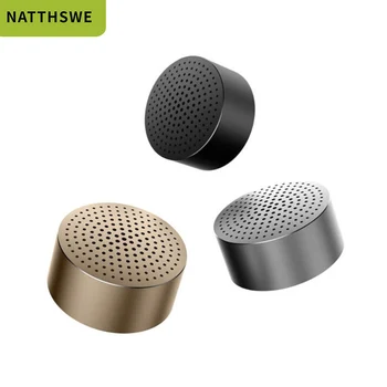 

NATTHSWE Bluetooth Metal Speaker Wireless Mini Stereo Portable Wireless Aux-in Handsfree Mp3 Music Player Call for phone