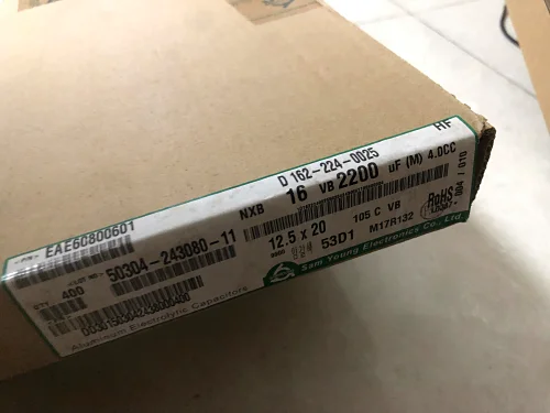 30 шт/50 шт 2200 мкФ 16V SAMYOUNG NXB серия 12,5x20 мм 16V2200uF биполярные электролитические конденсаторы