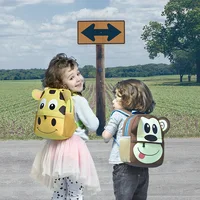 Cartoon Animals 3D Owl Kids Backpacks for Boys Girls Neoprene Children School Bags 2-5 Years Old Kindergarten Students Schoolbag 2