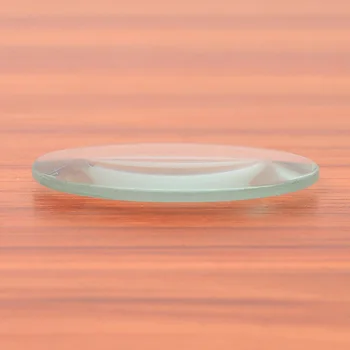 

70mm In Diameter Focal Length 175mm Double Convex Blue Glass 5 Times Magnifying Glass Lens Projector Accessories