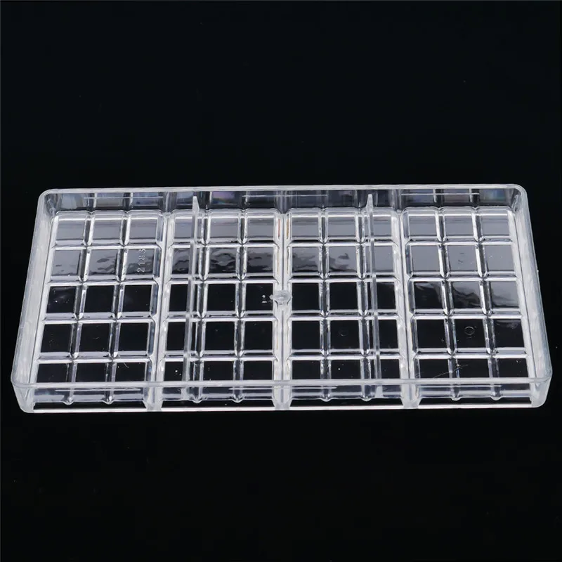 3D Polycarbonate Chocolate Bar Molds Tray Plastic Baking Chocolate Candy Moulds Pastry Tools for Bakery Form Mold Bakeware Mould