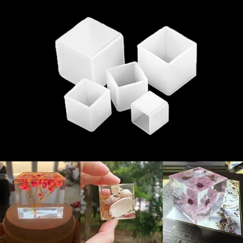 

2cm-5cm Epoxy Resin Molds Transparent Silicone Square Mold For DIY Jewelry Making Tools Making Resin Specimens